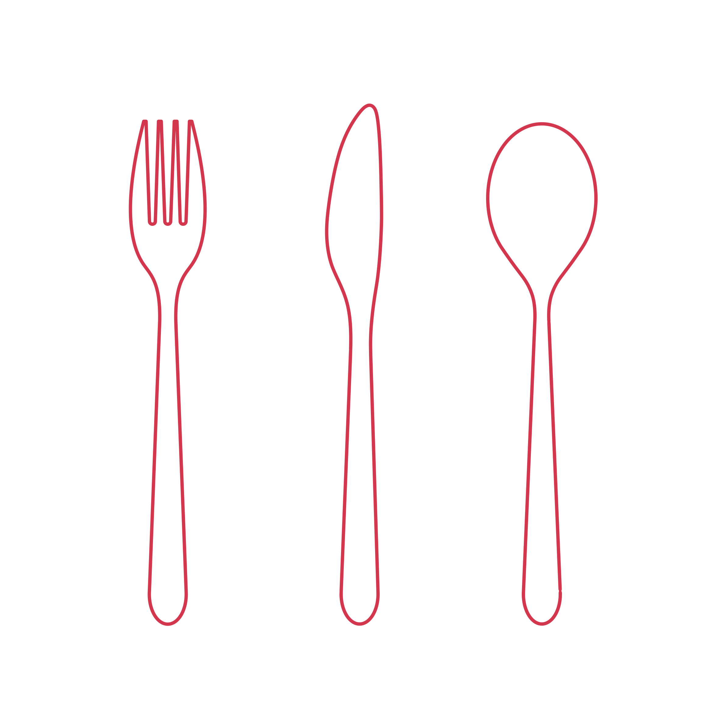 Objects Flatware Sets Ikea Fornuft Flatware Set Simple Line Art Svg Free Vectors